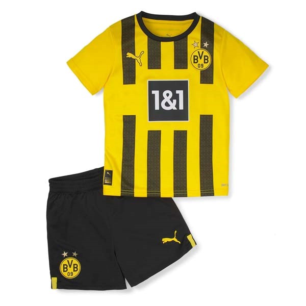 Camiseta Borussia Dortmund Replica Primera Ropa Niños 2022/23